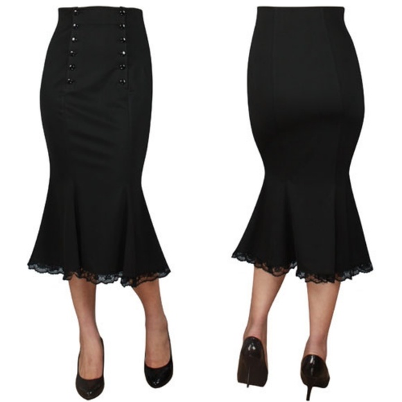 Waist Pencil Fishtail Skirt | Poshmark